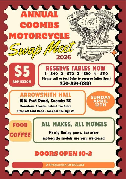 Annual Coombs Motorcycle Swap Meet (2026)