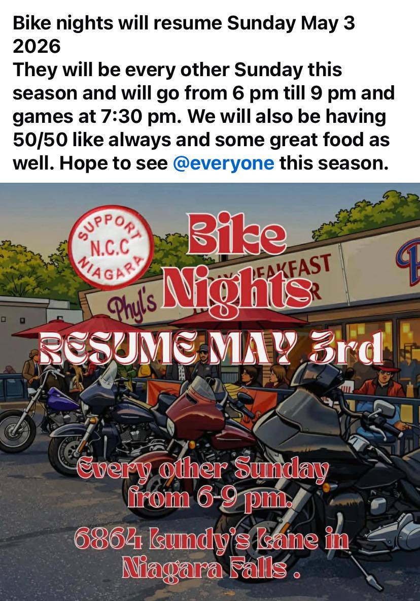Support Niagara Bike Night