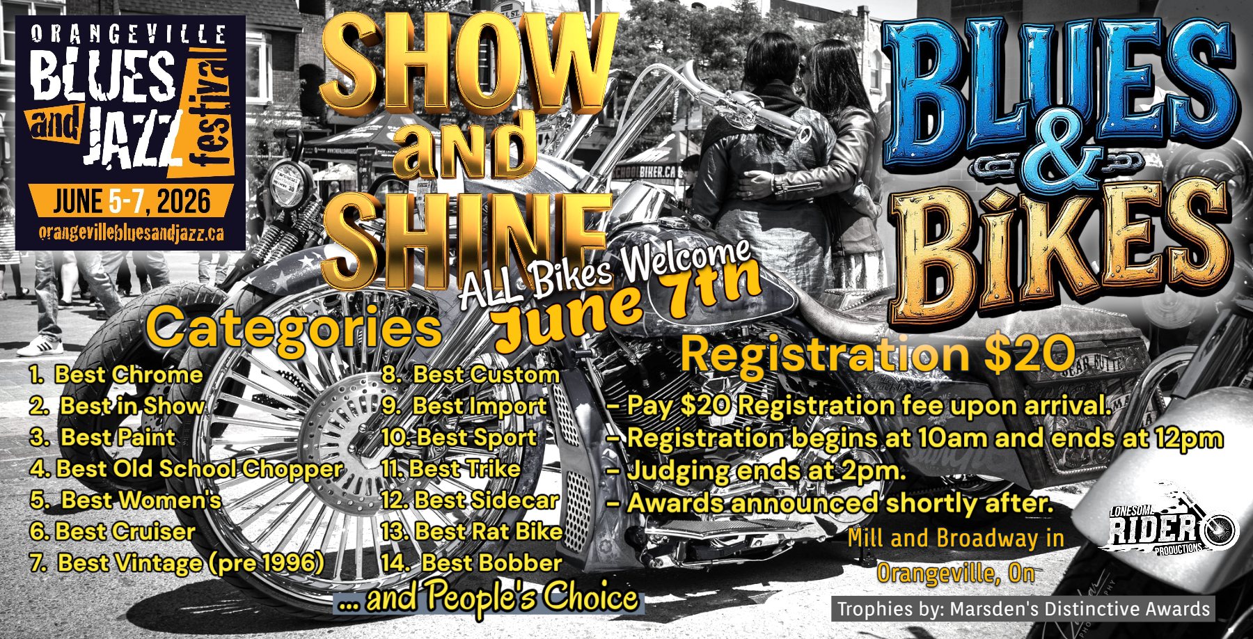 Orangeville Blues and Jazz Festival Blues & Bikes