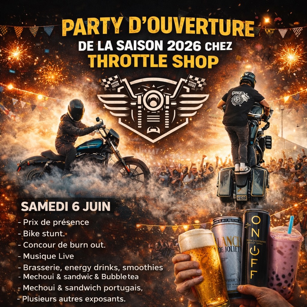 Party début de saison (Party d’ouverture de la saison 2026) – Throttle Shop