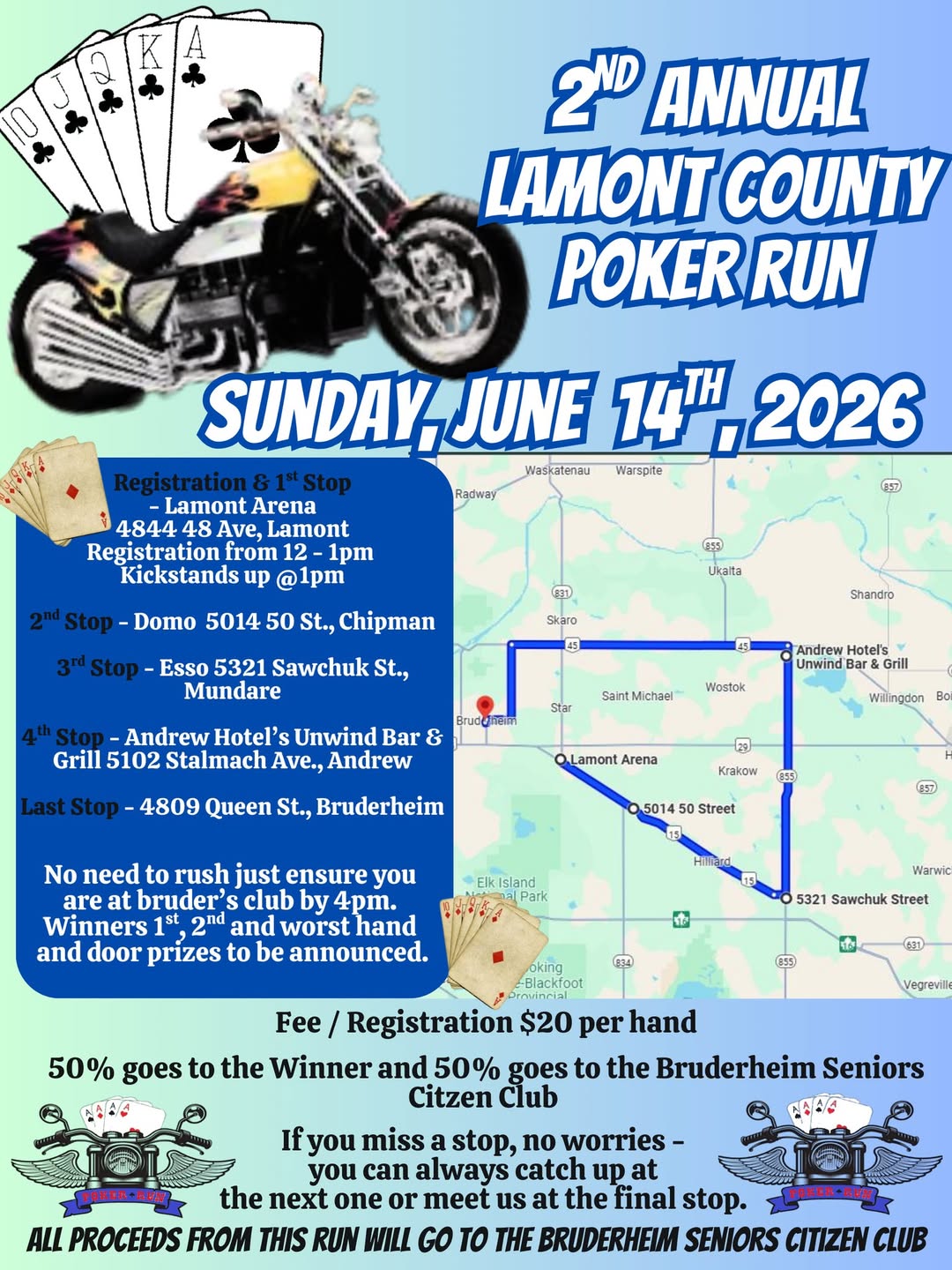 2nd Annual Lamont County Poker Run