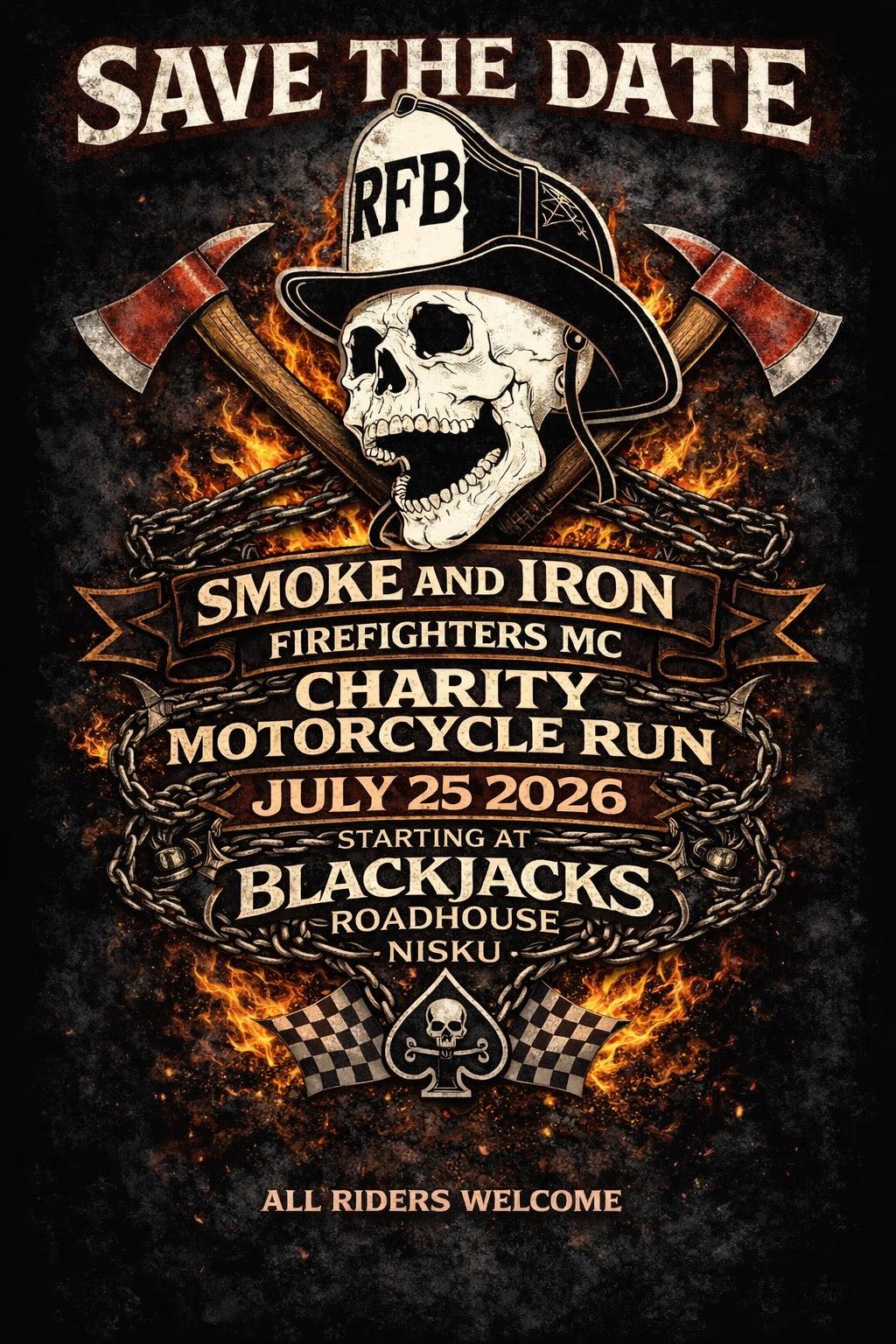 Smoke and Iron Firefighters MC Charity Motorcycle Run
