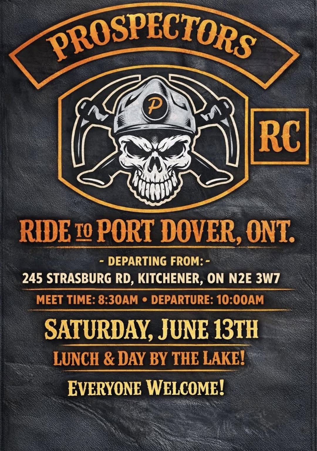Prospectors RC Ride to Port Dover