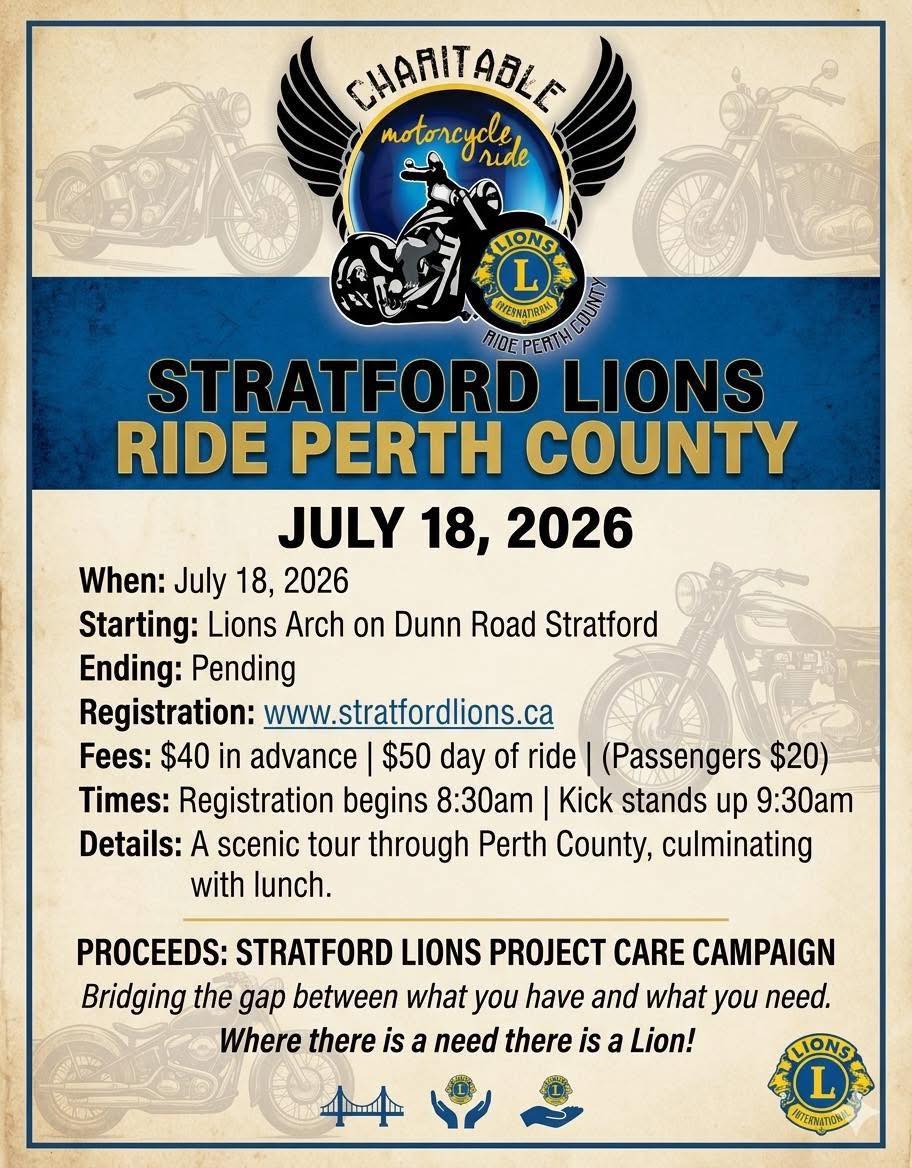 Stratford Lions - Ride Perth County