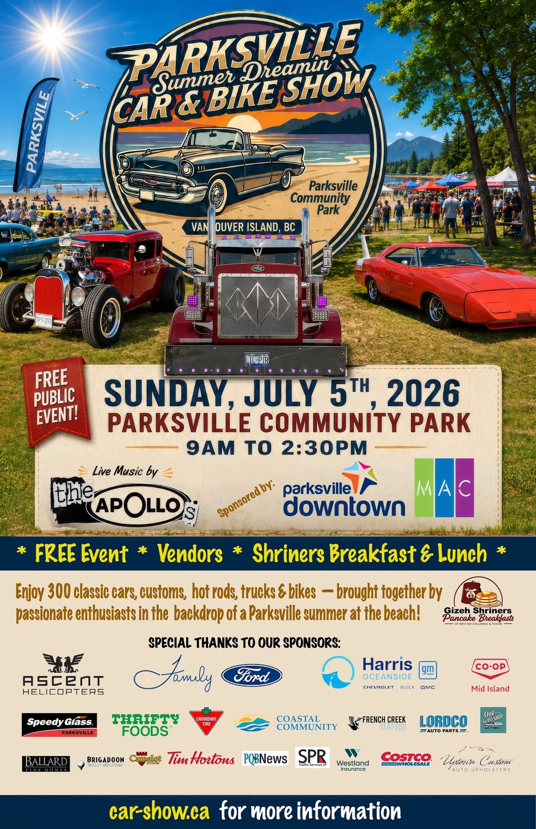 Parksville Summer Dreamin' Car & Bike Show