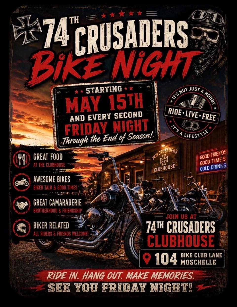 74th Crusaders Bike Night