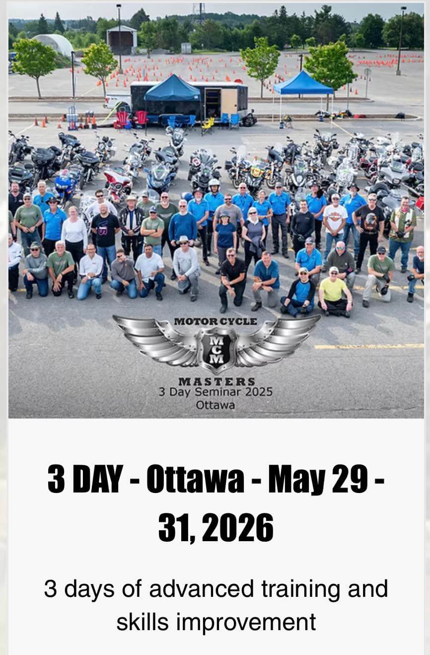 Motorcycle Masters 3 Day Seminar