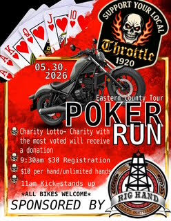 Satan's Throttle Poker Run - Eastern County Tour