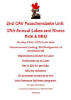 17th Annual Lakes and Rivers Ride & BBQ