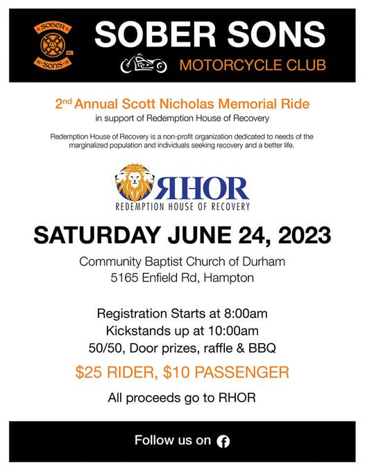 2nd Annual Scott Nicholas Memorial Ride