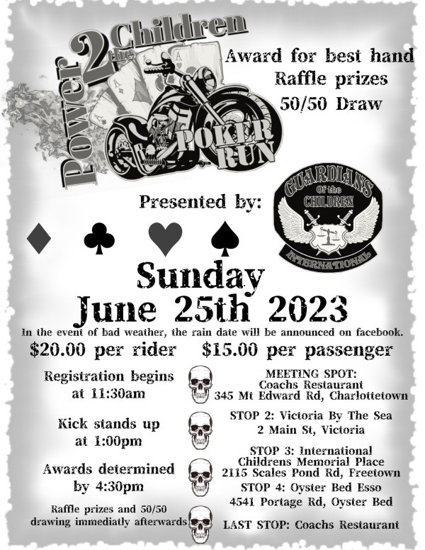 GOC 5th Annual Power 2 the Children Poker Run