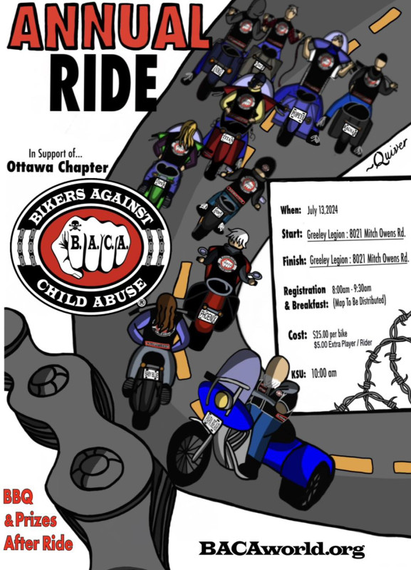 Bikers Against Child Abuse Annual Ride