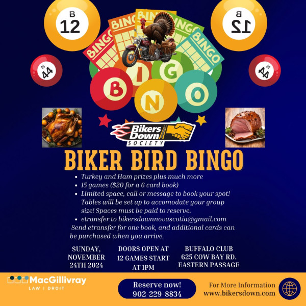 Biker Bird Bingo