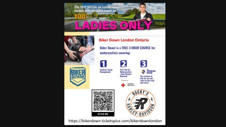 Biker Down-Ladies Only