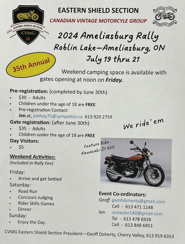 CVMG 25th Annual Ameliasburg Rally