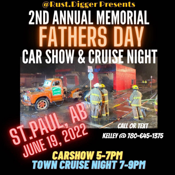 2nd Annual Memorial Fathers Day Car Show & Cruise Night