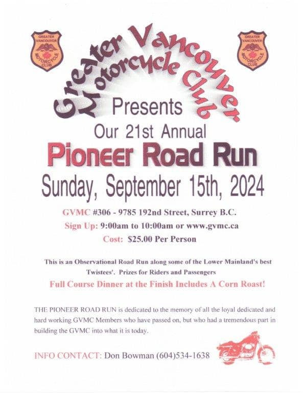 21st Annual GVMC Pioneer Road Run