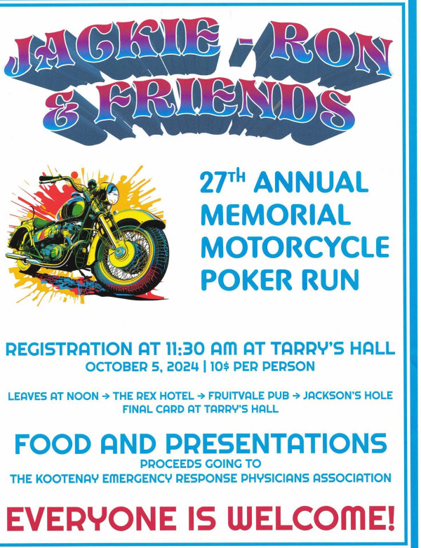 27th Annual Memorial Motorcycle Poker Run