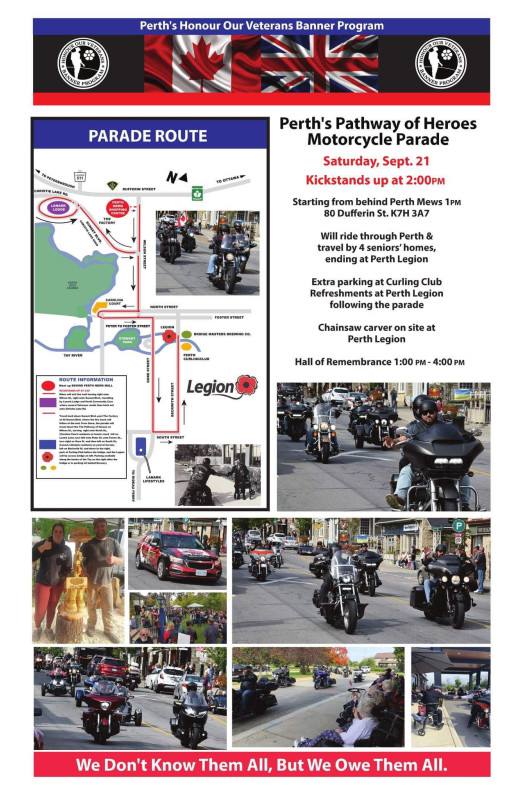 Perth's Pathway of Heroes Motorcycle Parade