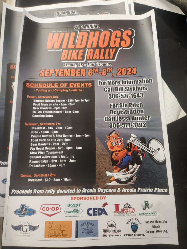 2nd Annual Wildhogs Bike Rally