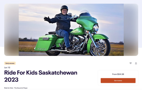 Ride For Kids Saskatchewan 2023